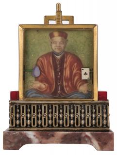 Appraisal: Didischeim Goldschmidt Le Jongleur The Juggler Desk Clock Swiss ca