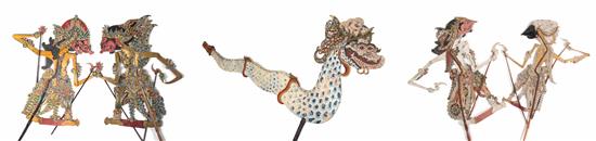 Appraisal: Sale Lot A Collection of Five Indonesian Wayang Kulit Shadow