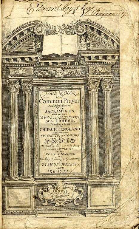 Appraisal: THE BOOK OF COMMON PRAYER INCLUDING A FORM OF PRAYER