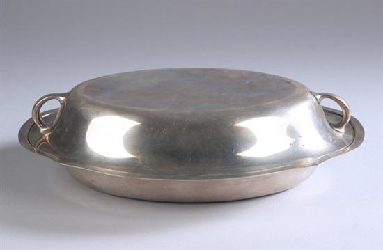 Appraisal: GORHAM STERLING SILVER COVERED SIDE DISH Oval with shaped border