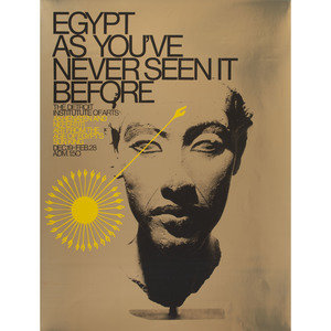 Appraisal: Four Egyptian Exhibition Posters AnonymousNY Carlsberg Glyptotek Dantes Plads Kobenhavn