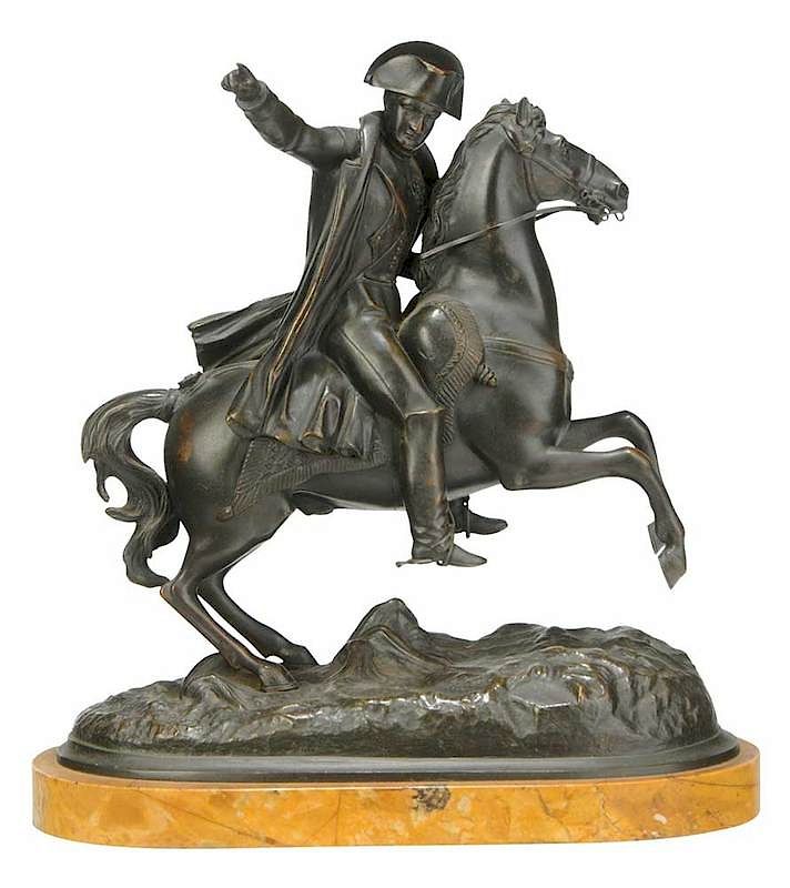 Appraisal: Prosper Louis Maxime Queste French th century Napoleon on Horseback