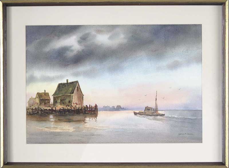 Appraisal: JAMES A CAMLIN American - HOMEWARD BOUND A fine watercolor