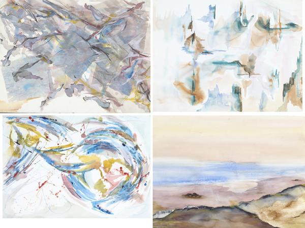 Appraisal: FLORENCE WENDER American - Thirty-six watercolors some on handmade paper