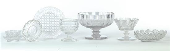 Appraisal: TEN PIECES OF GLASS American or English mid-late th century