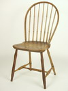 Appraisal: SIDE CHAIR - Late th C seven spindle bamboo turned