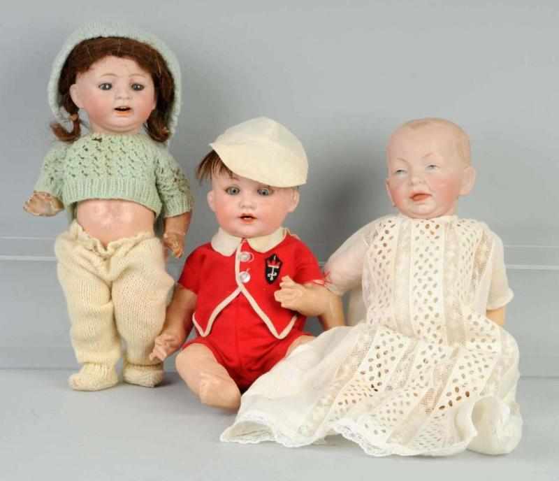 Appraisal: Lot of German Bisque Character Babies Description Kammer Reinhardt Baby