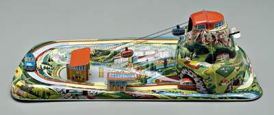 Appraisal: Wind-up cable car toy Technofix No German - x -