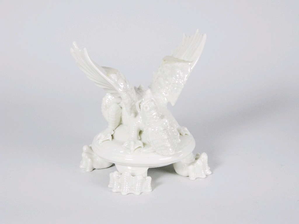 Appraisal: An early Belleek Vase Stand finely moulded as a dragon