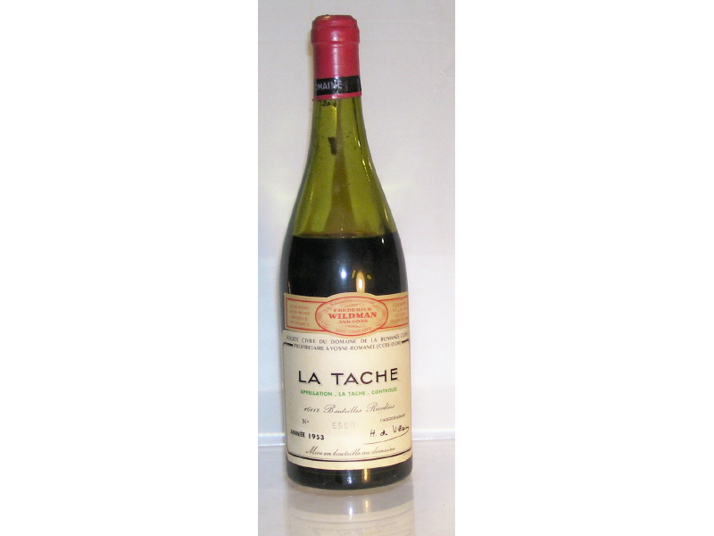 Appraisal: La Tache Vintage - - ml bottle No Level below