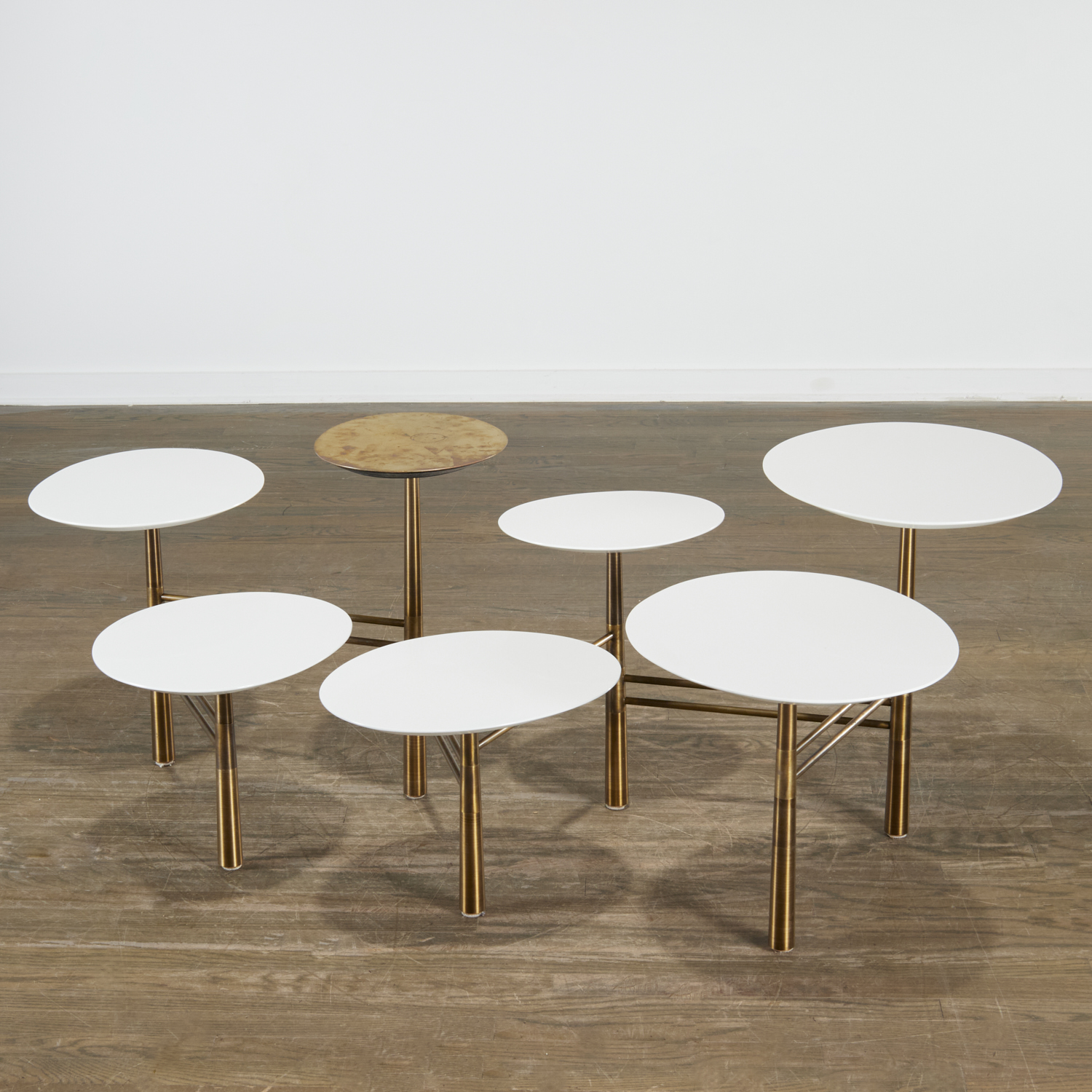 Appraisal: NADA DEBS -SECTION 'PEBBLE' MODULAR COFFEE TABLE Nada Debs Iraqi