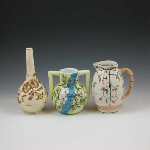 Appraisal: ca hand decorated pieces pitcher in Aesthetic Japanese style with