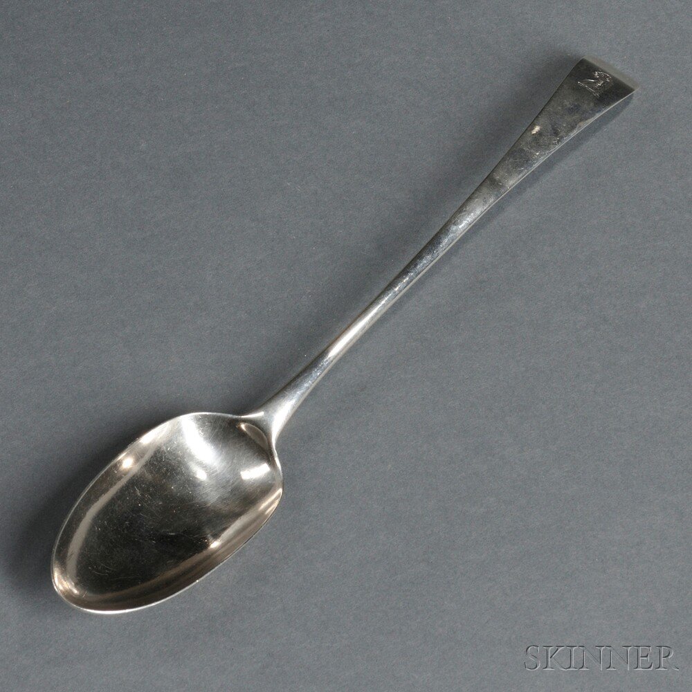 Appraisal: George III Sterling Silver Stuffing Spoon London - Hester Bateman