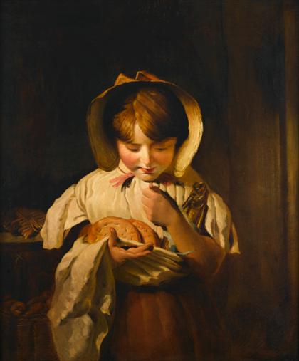 Appraisal: ATTRIBUTED TO WILLIAM OWEN british - COUNTING HER CHANGE Oil