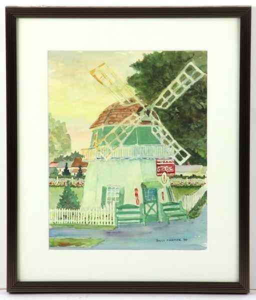 Appraisal: Billy Farmer NC Coca-Cola Windmillwatercolor on paper signed lower right