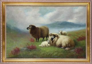 Appraisal: Painting Scottish School th century Scottish School th century Sheep