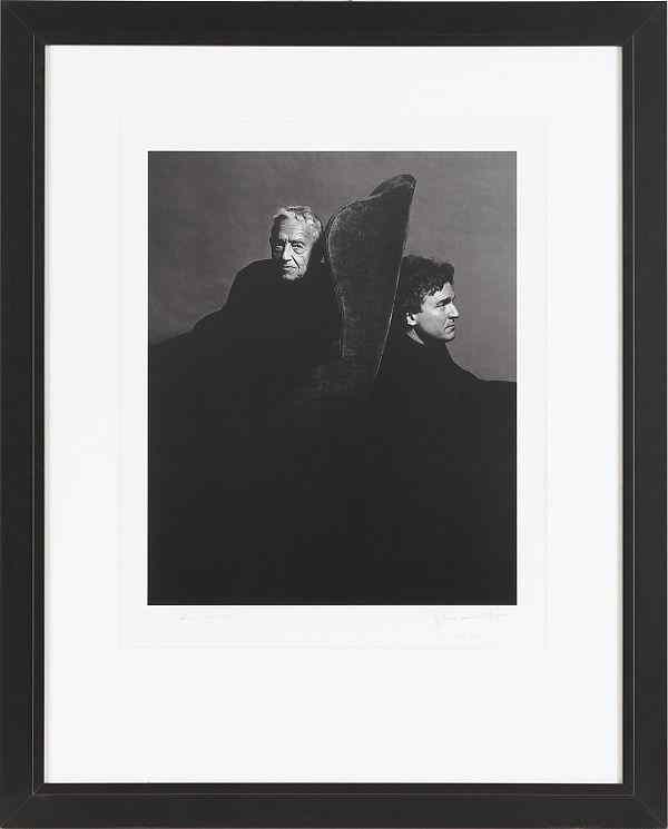 Appraisal: Signed photographic portrait of Andrew and Jamie Wyeth limited edition