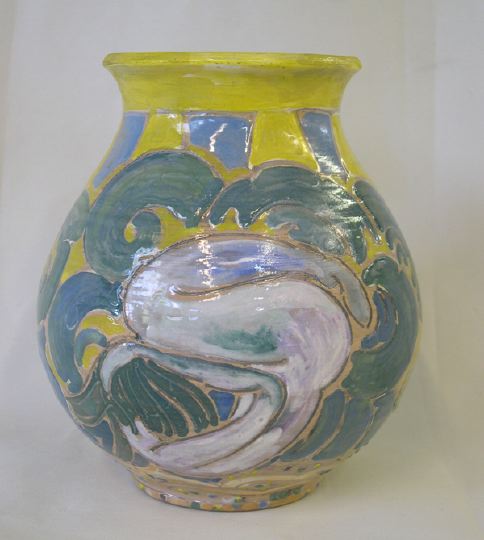 Appraisal: Patricia Anders Findeisen American b for the Shearwater Pottery Ocean