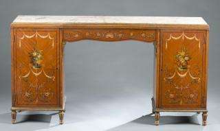 Appraisal: Ladies French style vanity dresser th c French style hand