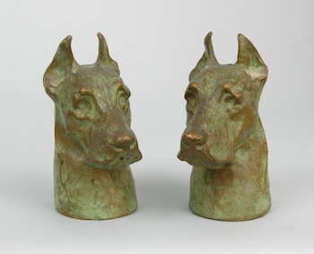 Appraisal: A Pair of Great Dane Bookends by McClelland Barclay American