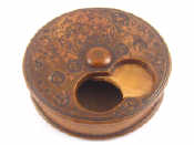 Appraisal: Treen An th century boxwood snuff box the swivel lid