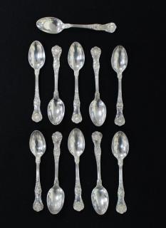 Appraisal: Antique Gorham Sterling Table Spoons Antique Gorham Sterling Table Spoons