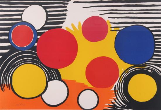 Appraisal: ALEXANDER CALDER American - BIRD'S NEST signed lower left numbered