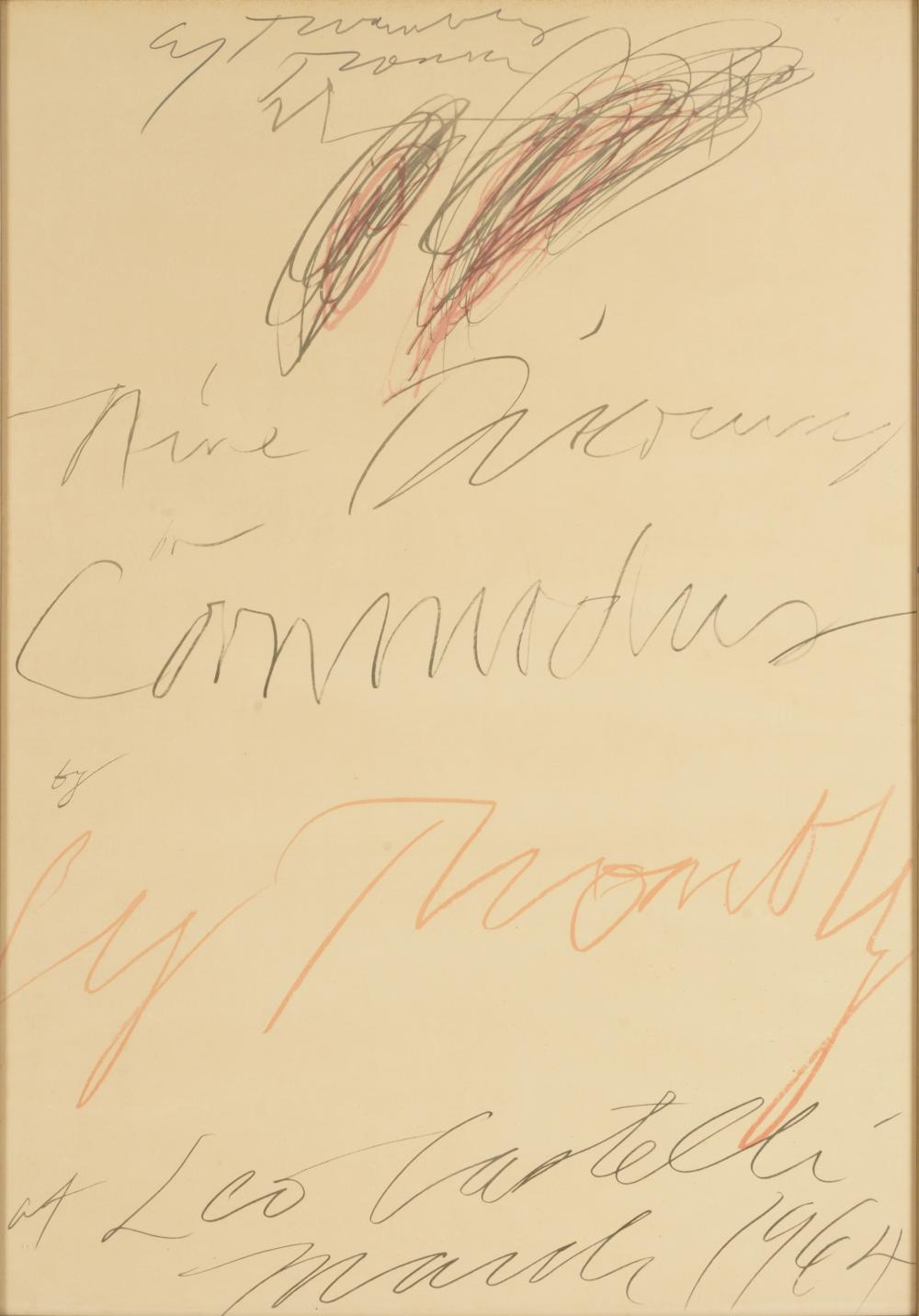 Appraisal: CY TWOMBLY - Nine Discourses on Commodus by Cy Twombly