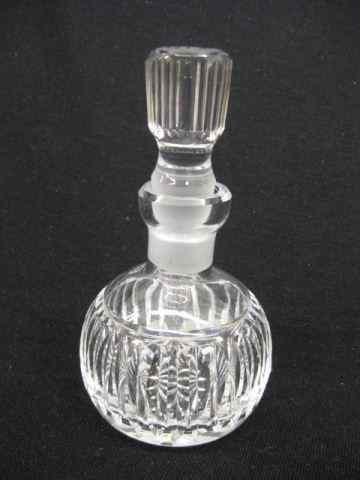 Appraisal: Waterford Cut Crystal Perfume Bottle signed '' excellent