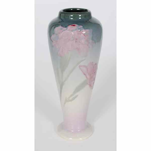 Appraisal: Weller Etna Vase American a Weller Etna vase with pink