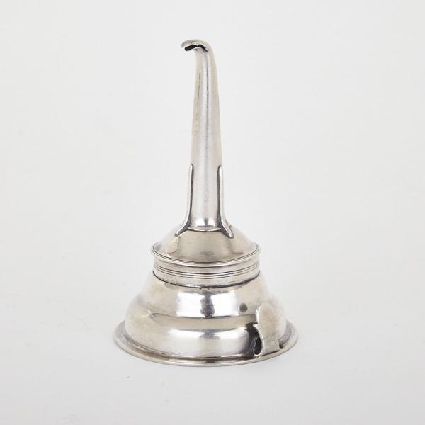 Appraisal: George III Silver Wine Funnel John Emes London moulded and