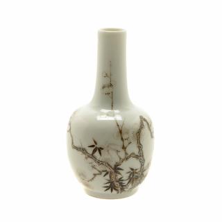 Appraisal: A Small Grisaille Decorated Vase cm A Small Grisaille Decorated