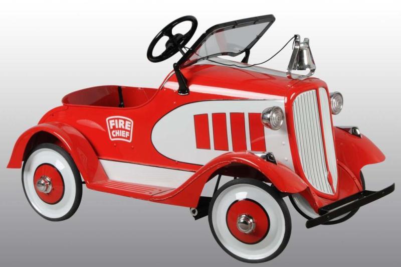 Appraisal: Pressed Steel Buick Fire Chief Pedal Car Description Professional restoration