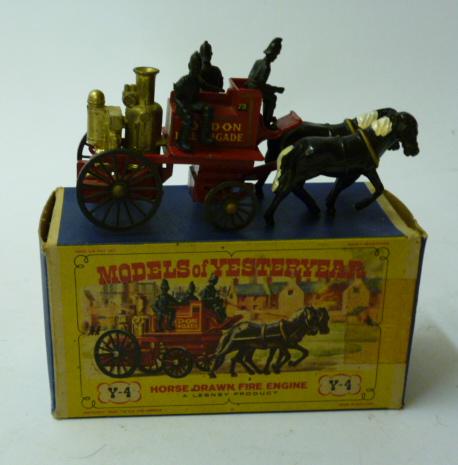 Appraisal: Yesteryear Model Y- Horse Drawn Fire Engine black horses with