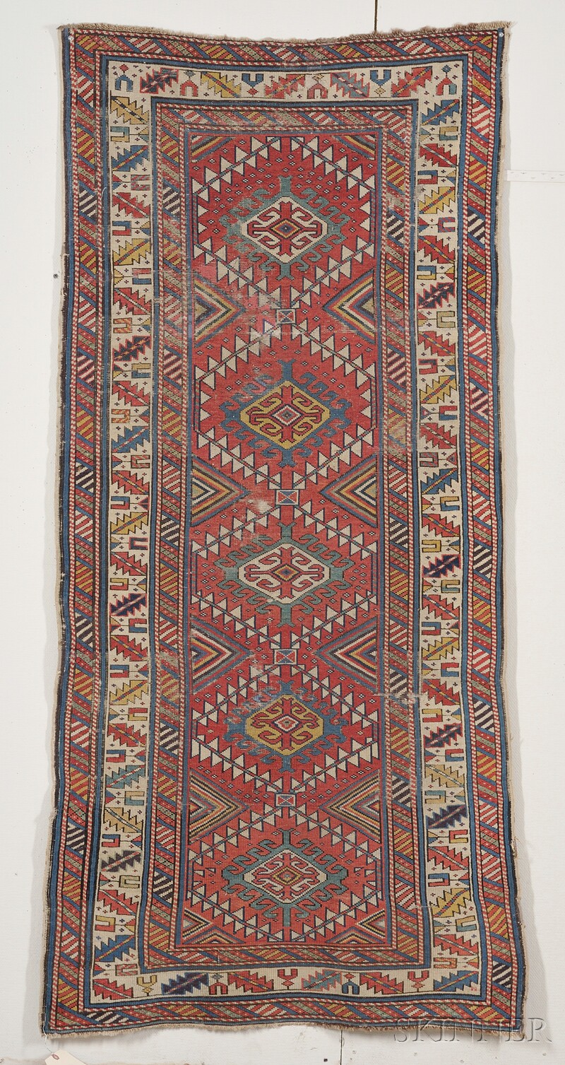 Appraisal: Shirvan Rug East Caucasus last quarter th century small areas