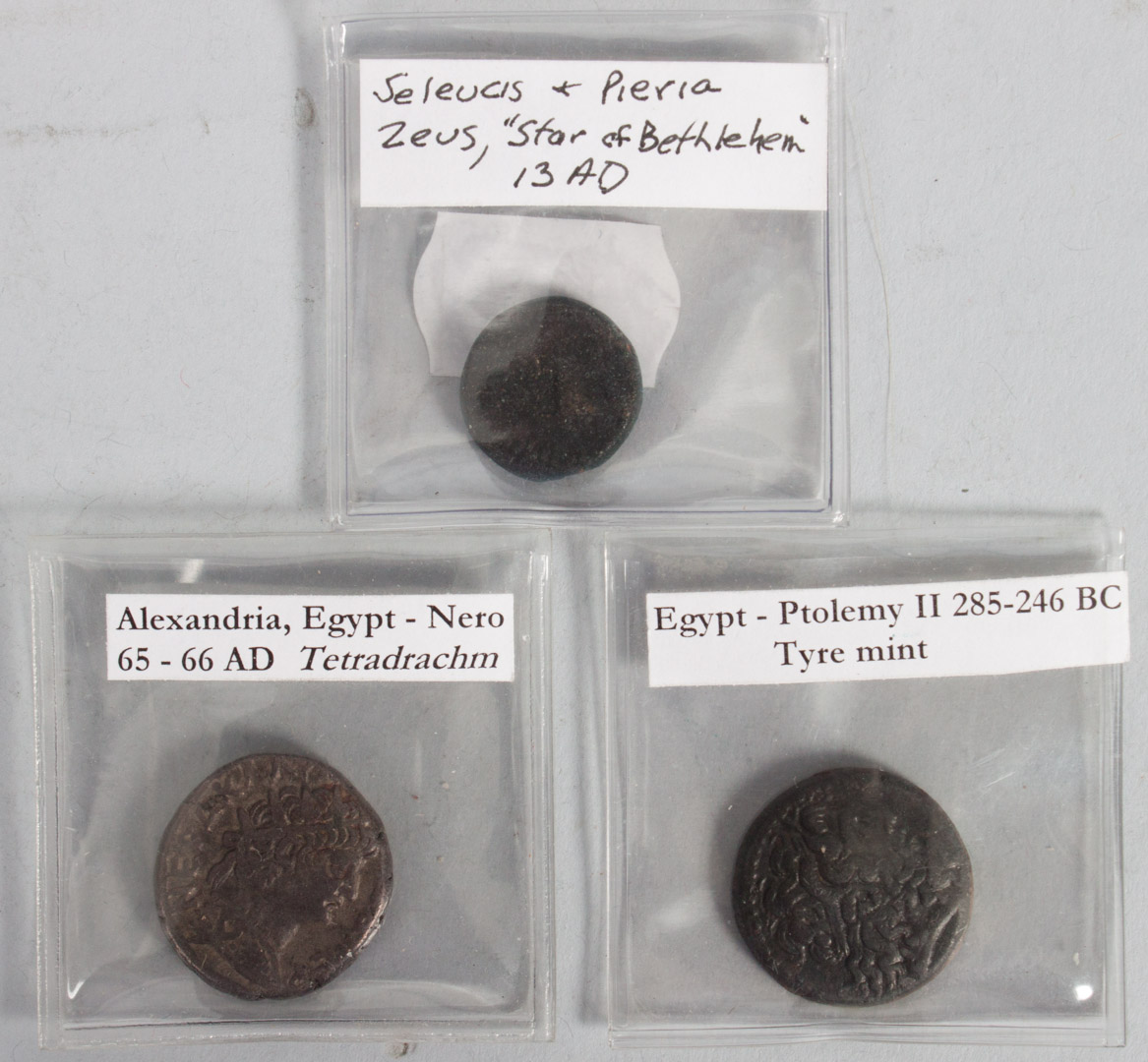 Appraisal: Ancient Coins Seleucis and Egypt comprising Seleucis Pierria bronze coin