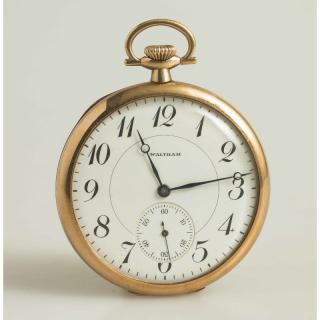 Appraisal: k Gold Waltham Pocket Watch Waltham Watch Co k gold