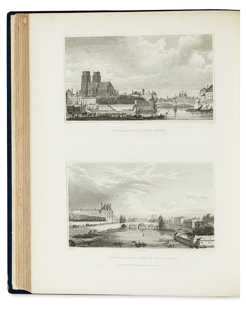 Appraisal: PUGIN AUGUSTUS Paris and Its Environs volumes in engraved plates