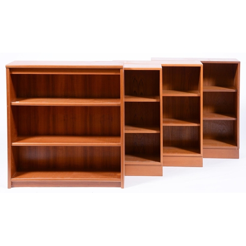 Appraisal: A G-Plan teak open bookcase and three other similar contemporary