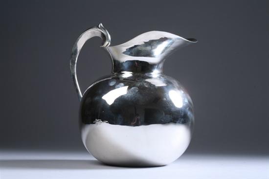 Appraisal: JUVENTO LOPEZ REYES STERLING SILVER WATER PITCHER s Bulbous form