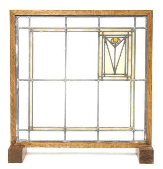 Appraisal: n American Leaded Glass Window George Grant Elmslie of square