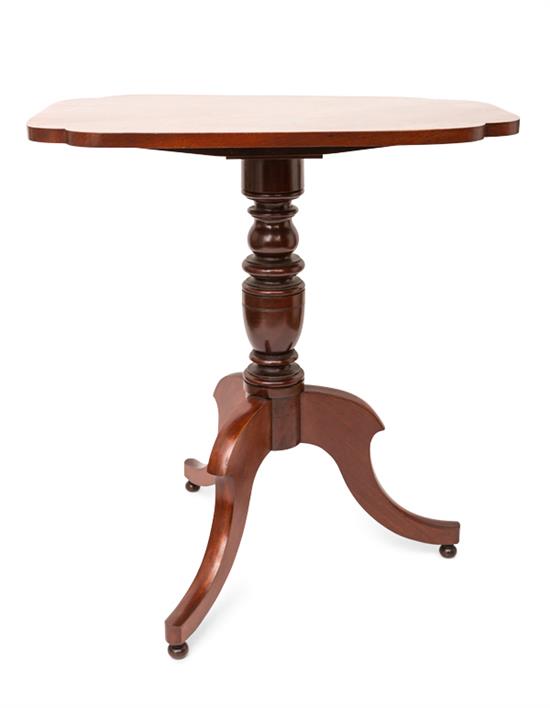 Appraisal: Sale Lot An American Mahogany Tea Table late th century