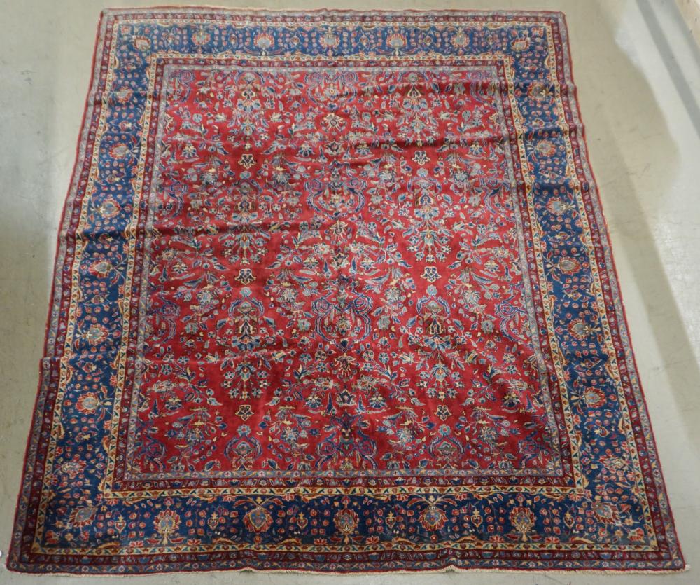 Appraisal: MANCHESTER SAROUK RUG FT IN X FT INManchester Sarouk Rug