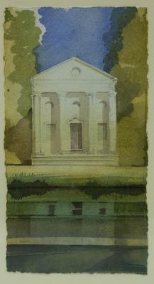 Appraisal: Hugh Buchanan born Palladio's Little Lodge signed watercolour cm x