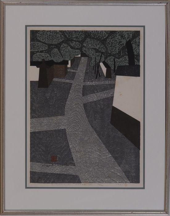 Appraisal: KIYOSHI SAITO - MIYOSHIN-JI KYOTO Color woodblock print on paper