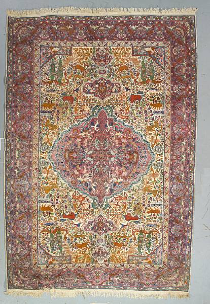 Appraisal: An Indo Kerman rug size approximately ft x ft in