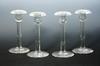 Appraisal: CANDLE STICKS - Set of four studio blown glass tall