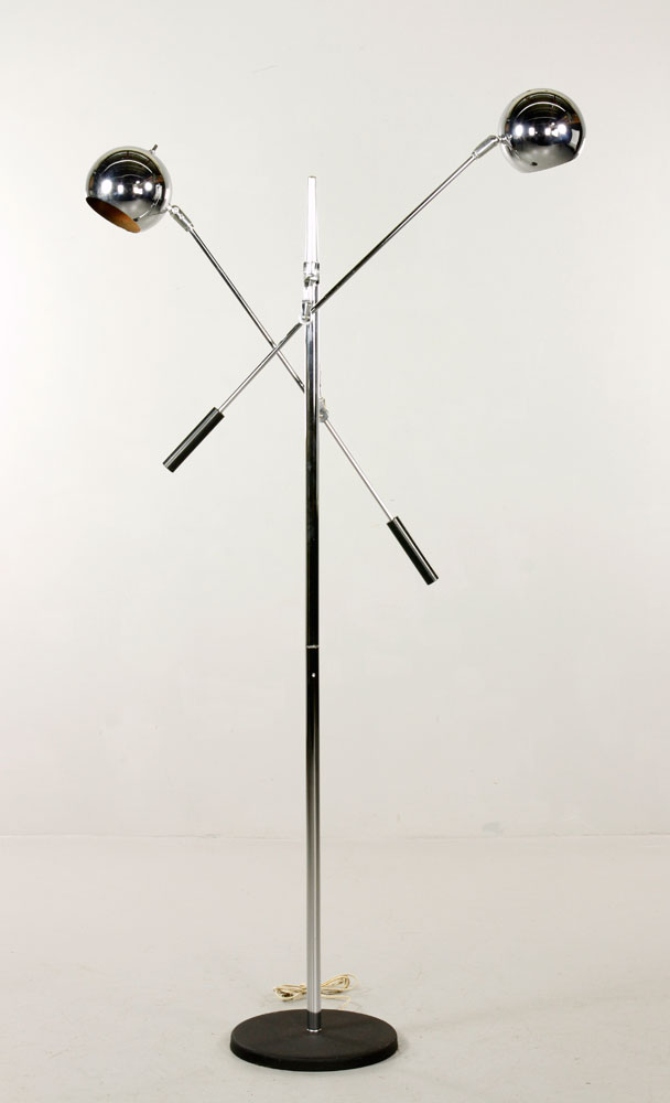 Appraisal: - Mid C Cantilever Floor Lamp Mid century modern Cantilever