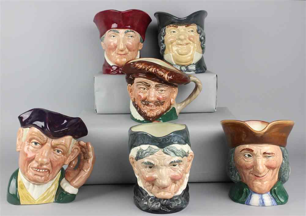 Appraisal: ROYAL DOULTON TOWNSPEOPLE CHARACTER JUGS 'ARD OF 'EARING D copr