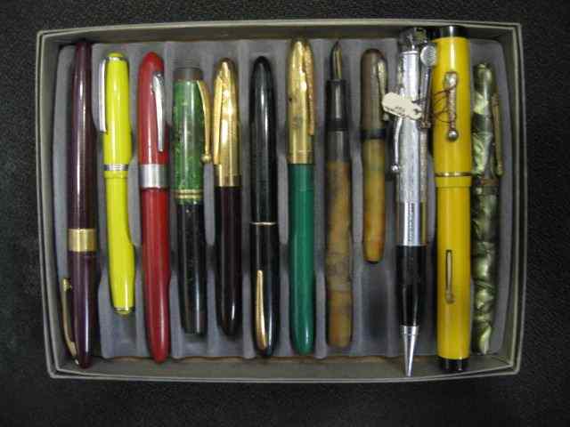 Appraisal: Tray of Old Fountain Pens and Pencil mixed but also